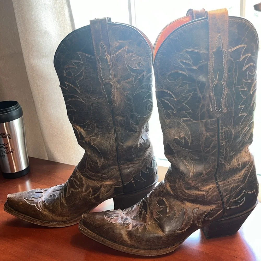 Dan Post size 8.5 leather boots! - Picture 5 of 11